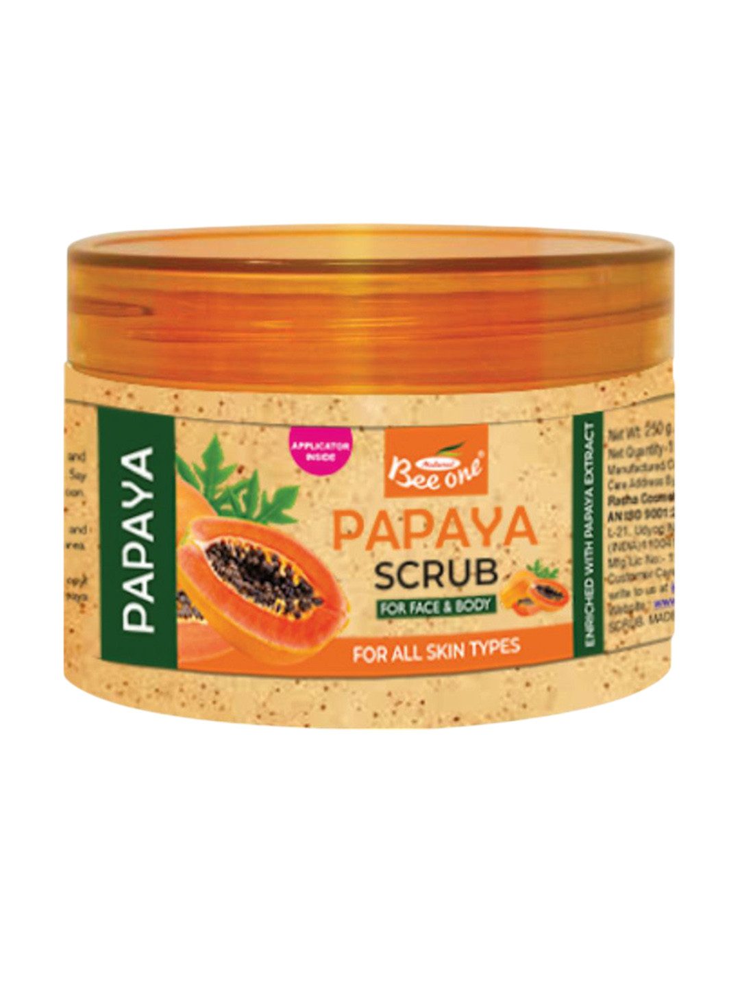 

Beeone Papaya Face & Body Scrub - 250 ml, Yellow