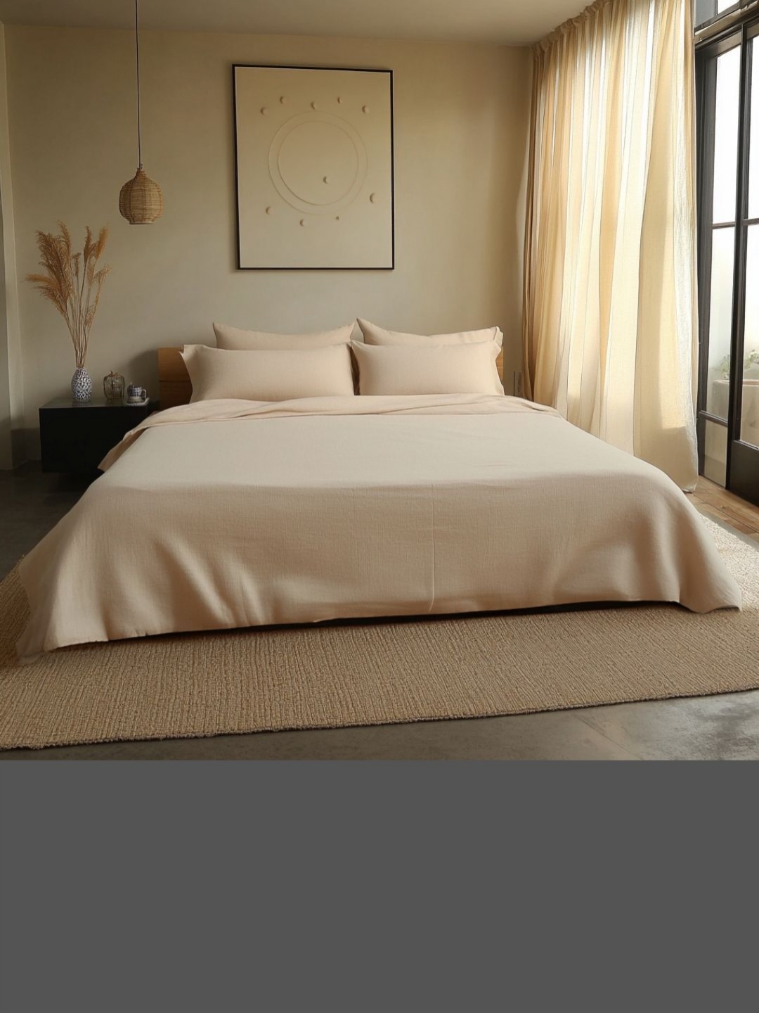 

Zenalyaa Pink 400 TC King Bedsheet Set 2.74 m x 2.74 m