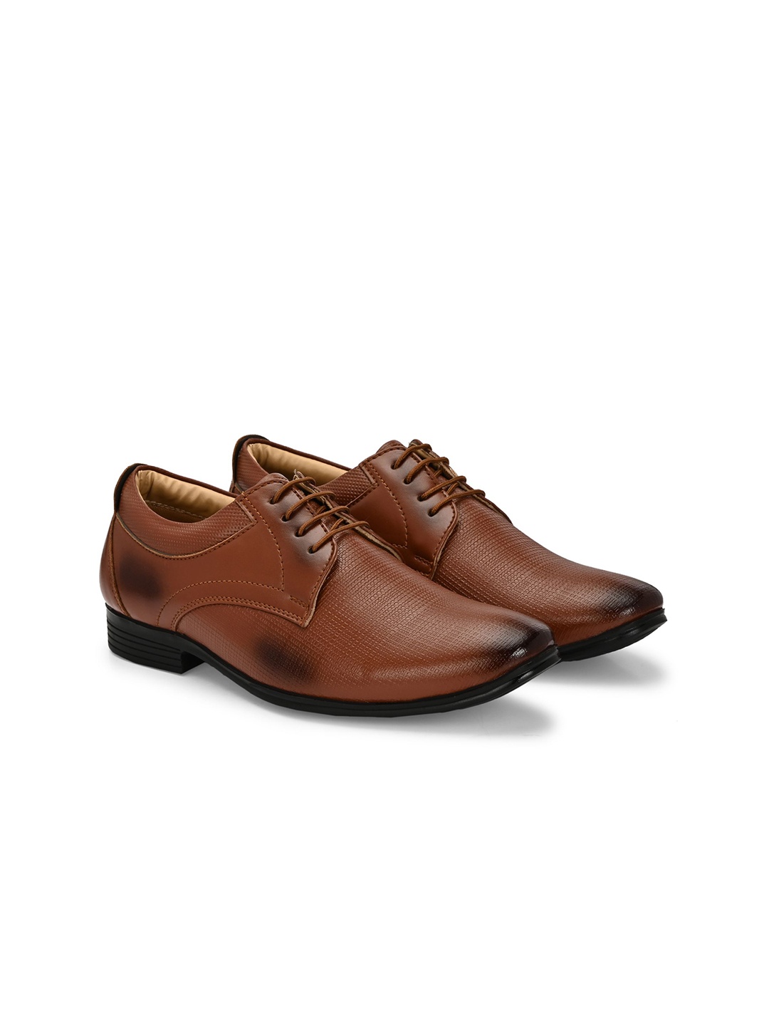 

Azzaro Black Men Formal Derbys, Tan