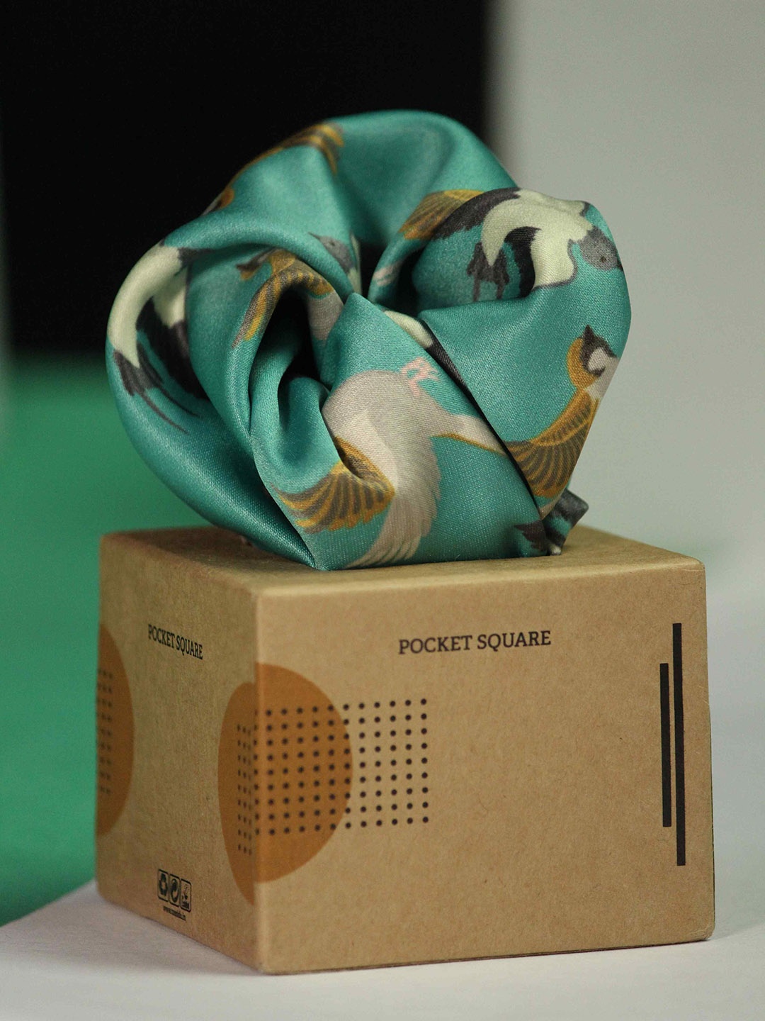 

Tossido Printed Pocket Squares, Green