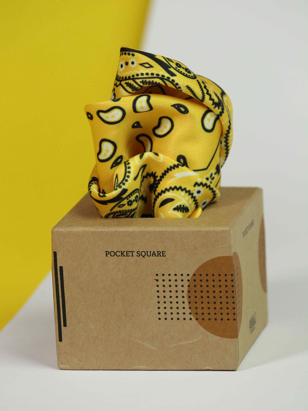 

Tossido Printed Pocket Squares, Yellow