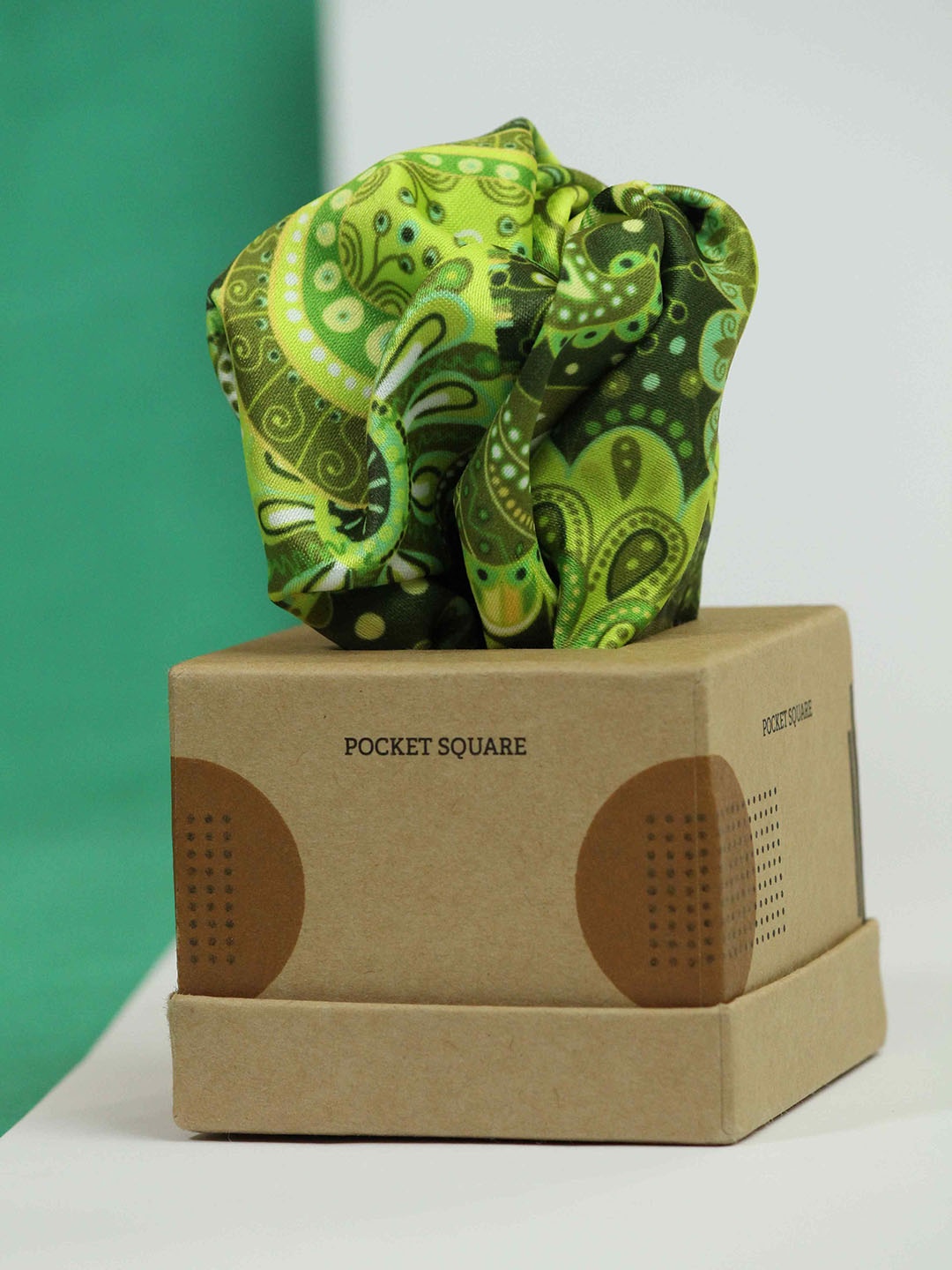

Tossido Printed Pocket Squares, Green