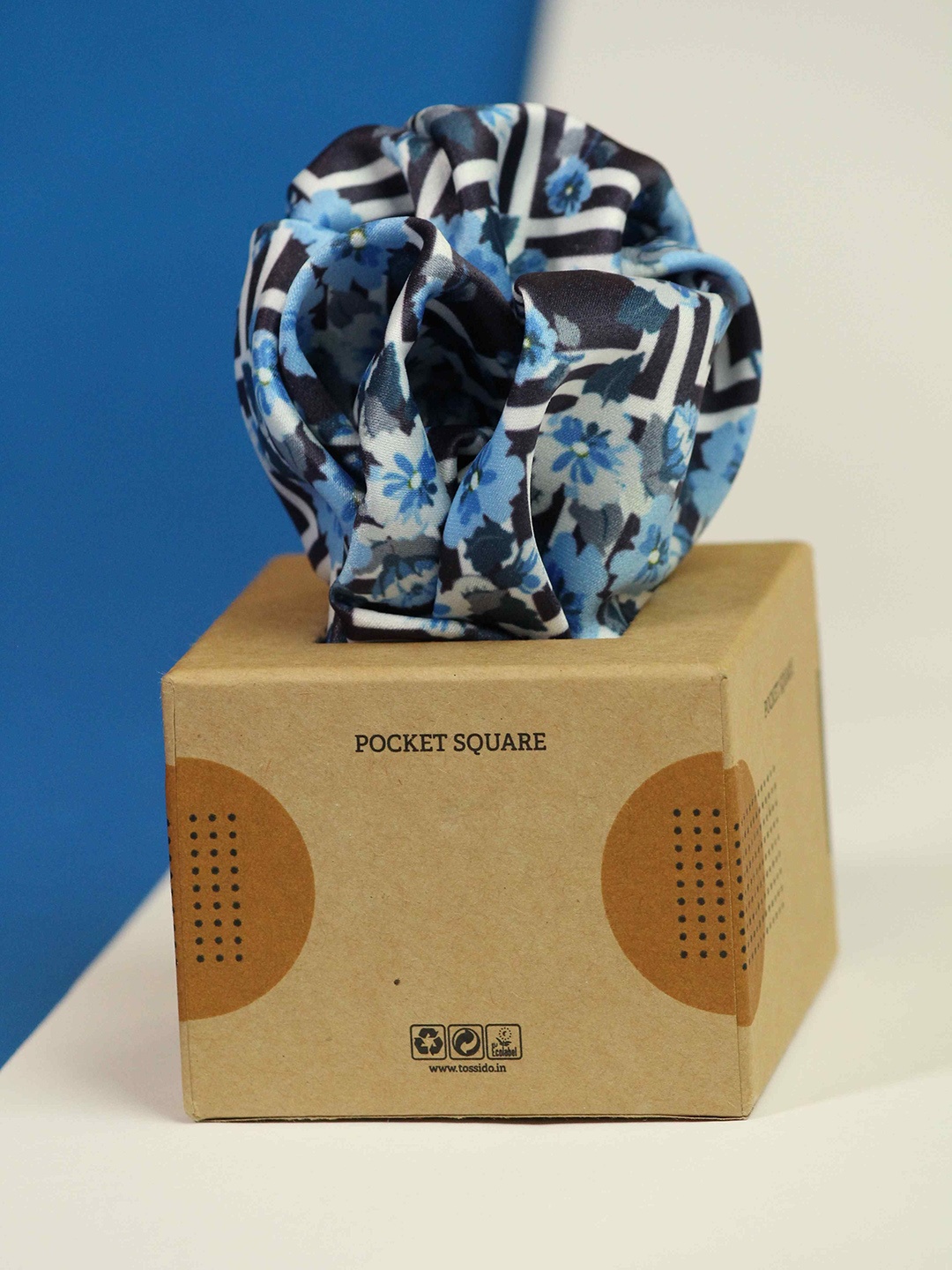 

Tossido Printed Pocket Squares, Blue