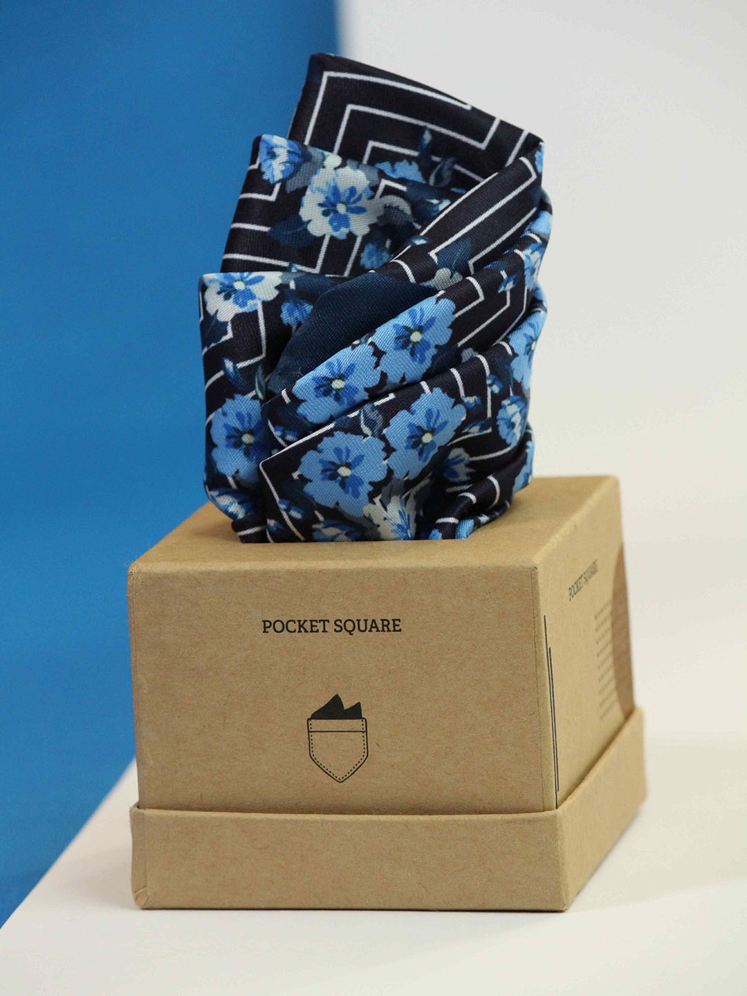

Tossido Printed Pocket Squares, Blue