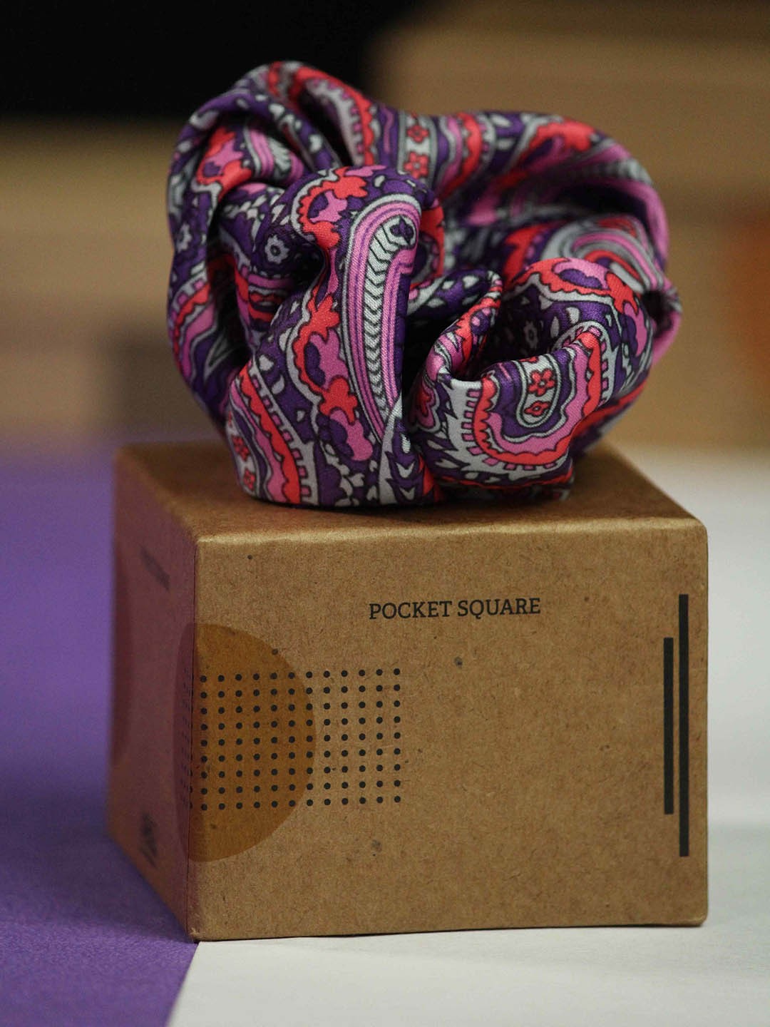 

Tossido Printed Pocket Squares, Purple