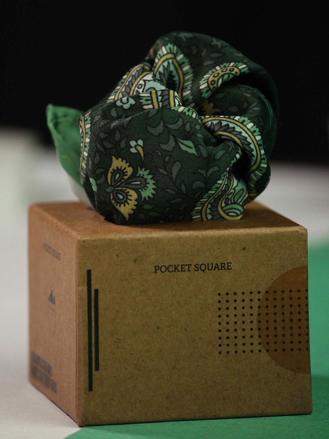 

Tossido Printed Pocket Squares, Green