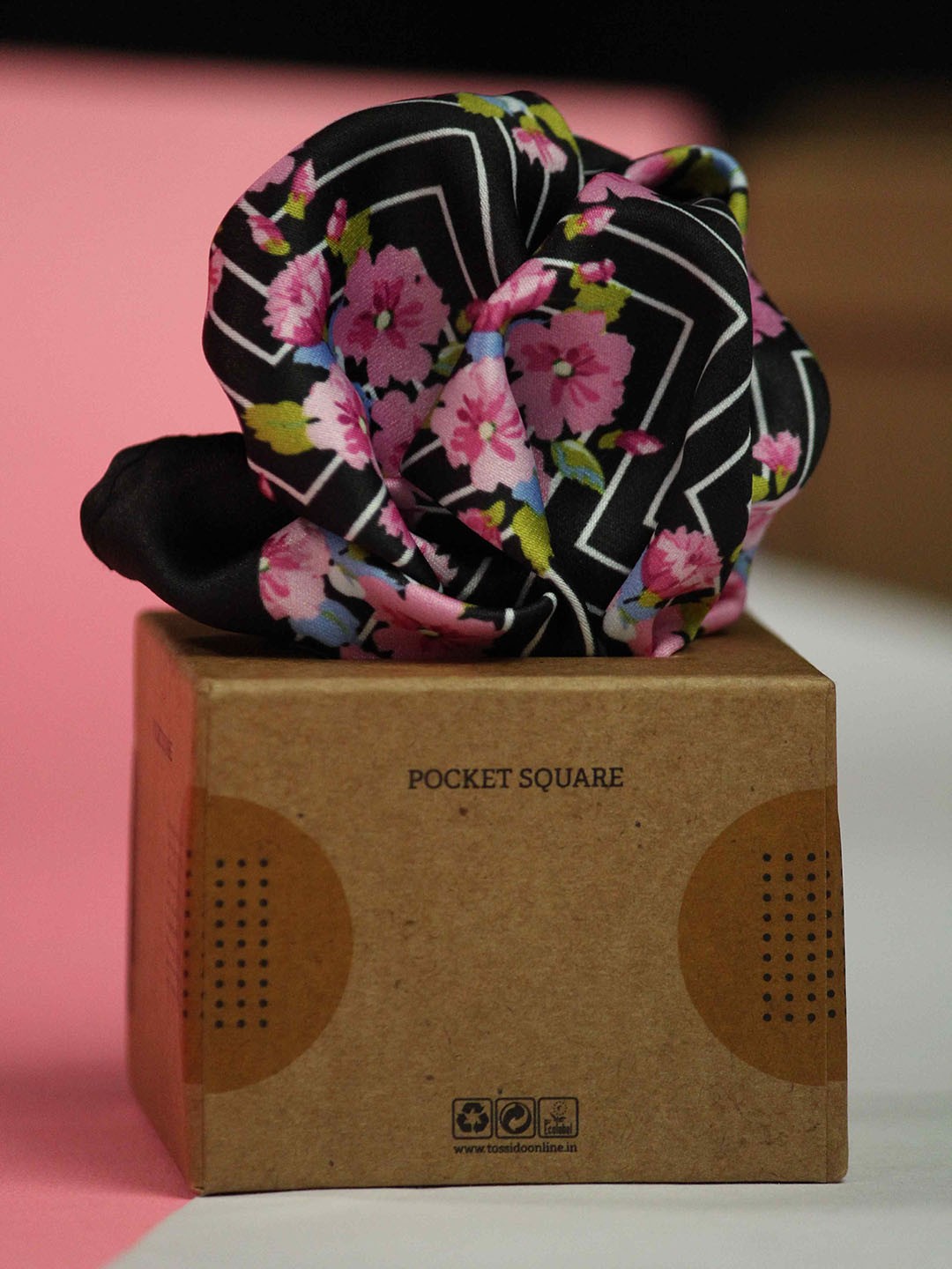 

Tossido Printed Pocket Squares, Black