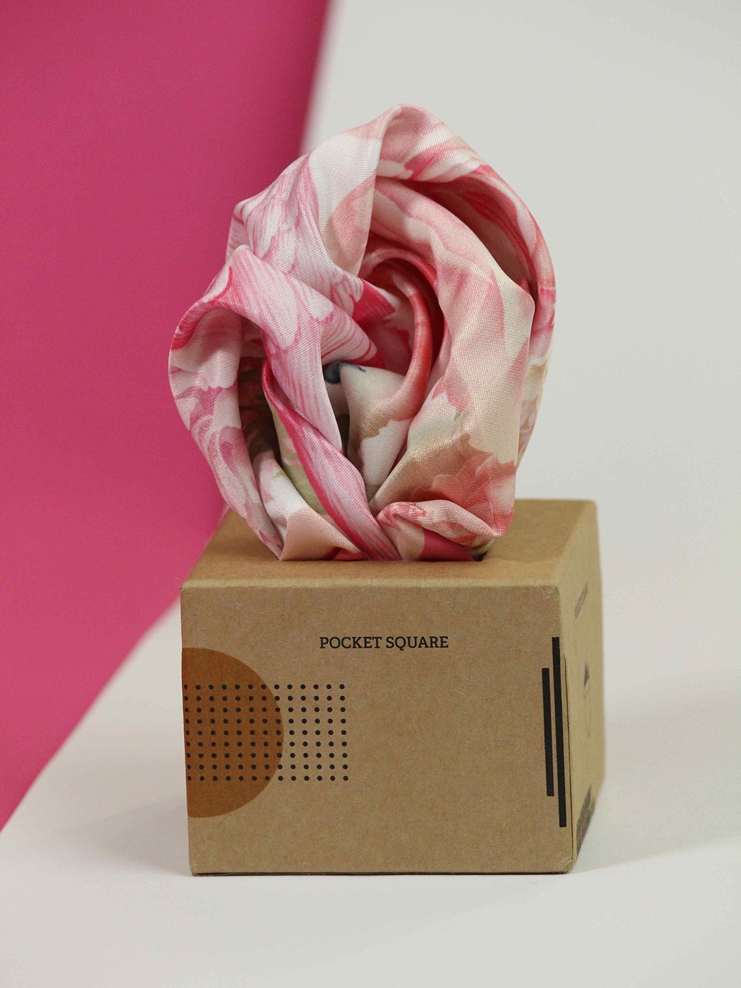 

Tossido Printed Pocket Squares, Pink