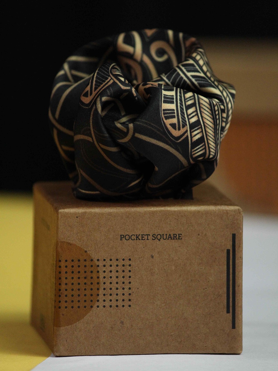 

Tossido Printed Pocket Squares, Gold