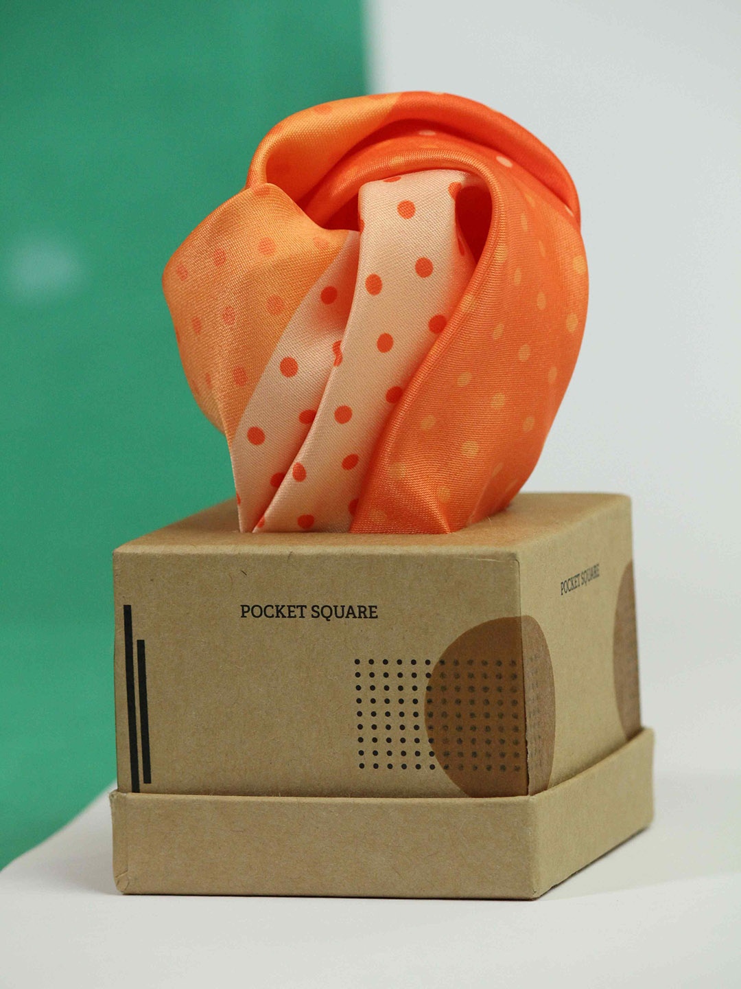 

Tossido Printed Pocket Squares, Orange