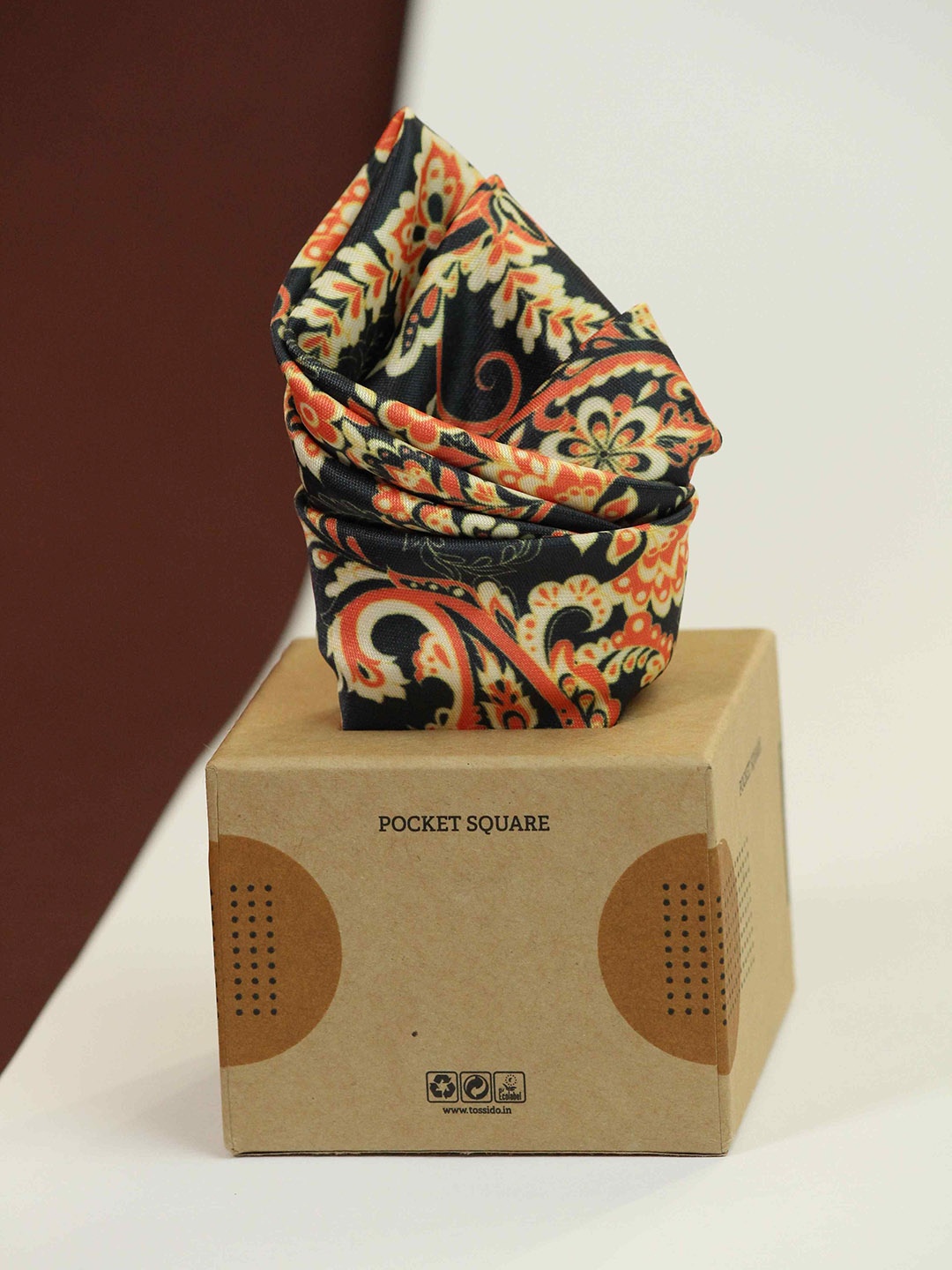 

Tossido Printed Pocket Squares, Black