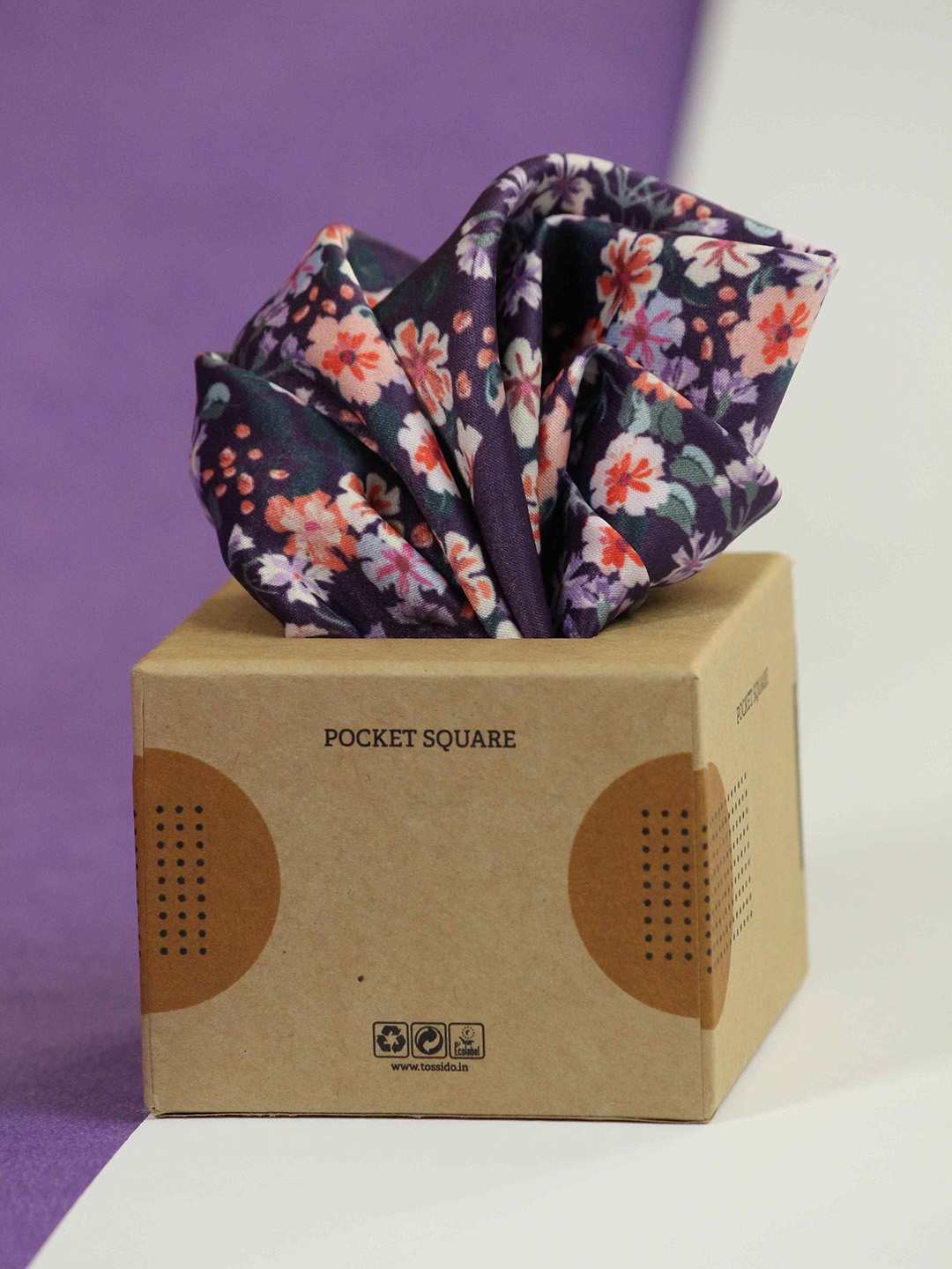 

Tossido Printed Pocket Squares, Purple