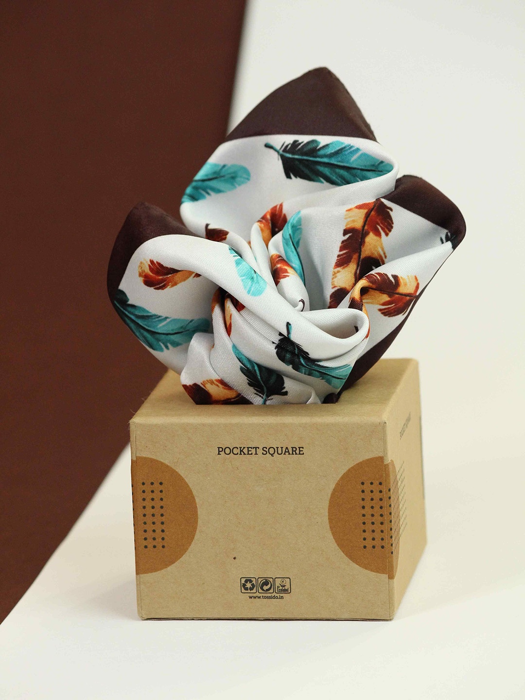 

Tossido Printed Pocket Squares, White