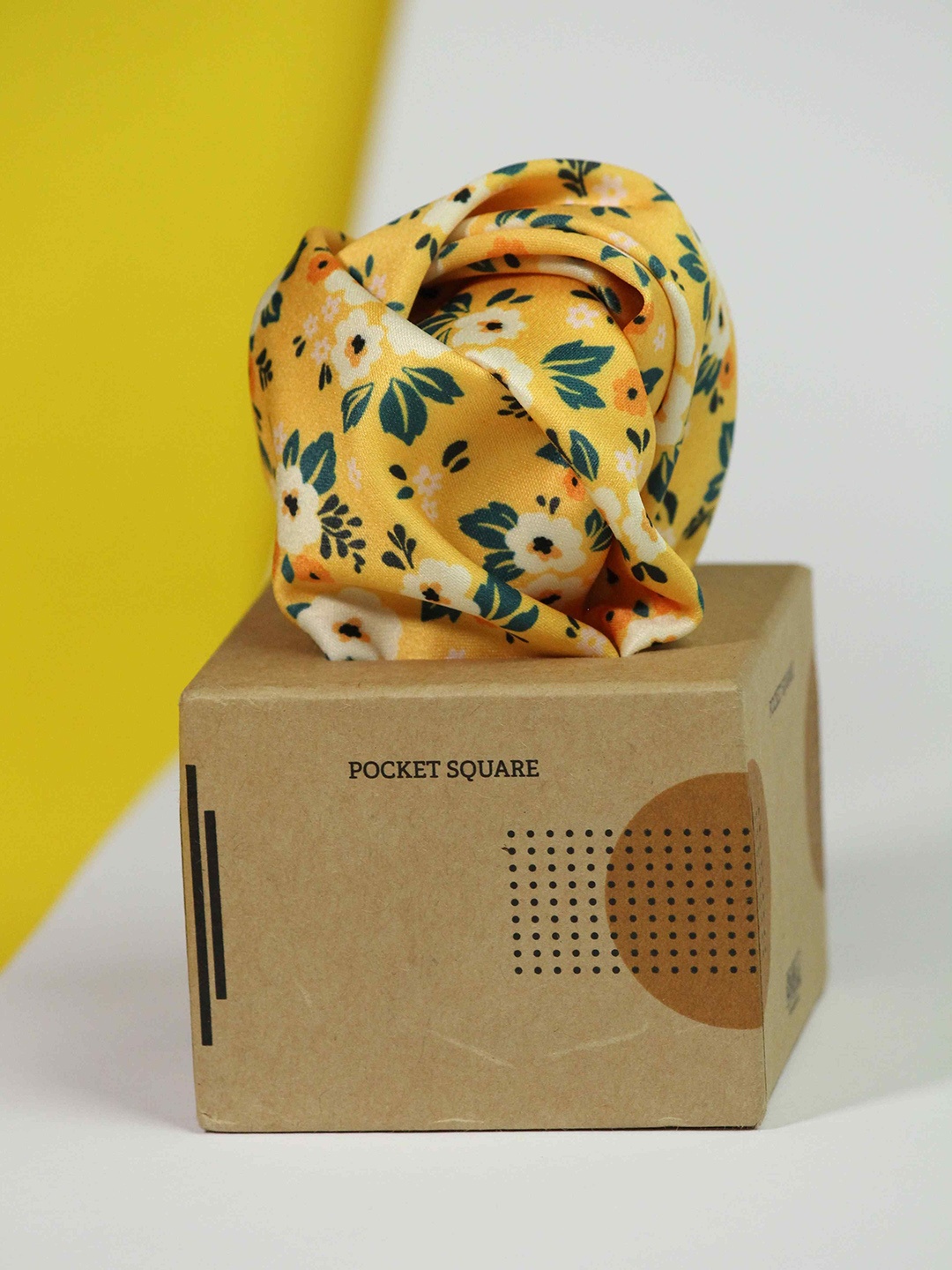 

Tossido Printed Pocket Squares, Yellow