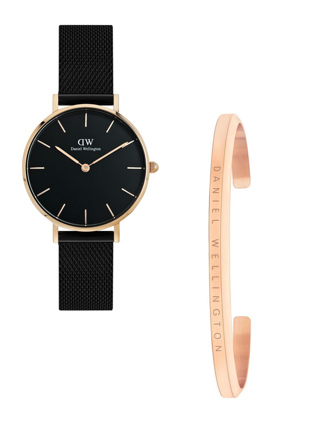 

Daniel Wellington Unisex Dial & Stainless Steel Straps Analogue Watch DW00500021K, Black
