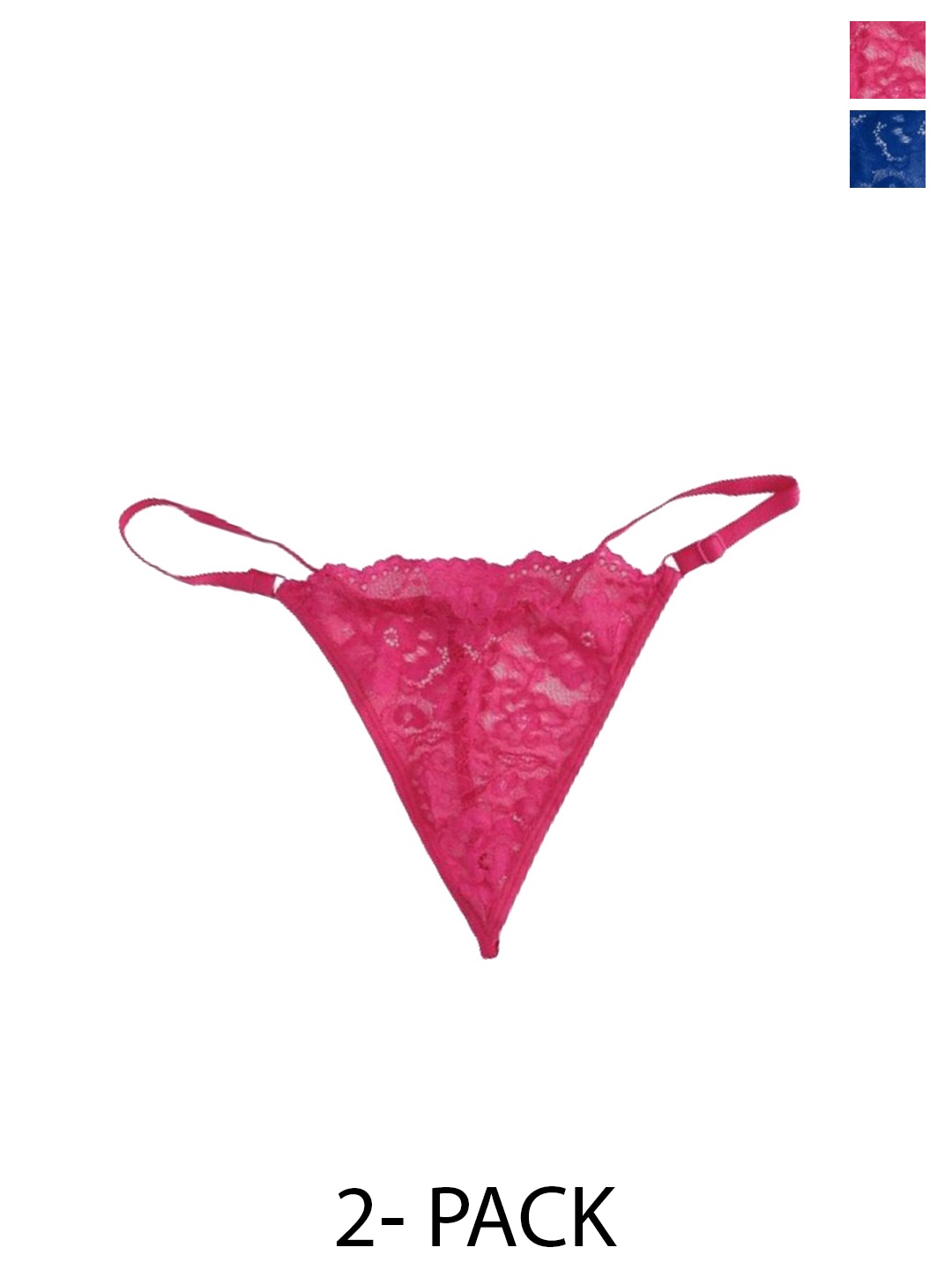 

SHREE GANESH FASHION Women Pack Of 2 Net Lace Bikini Briefs, Blue