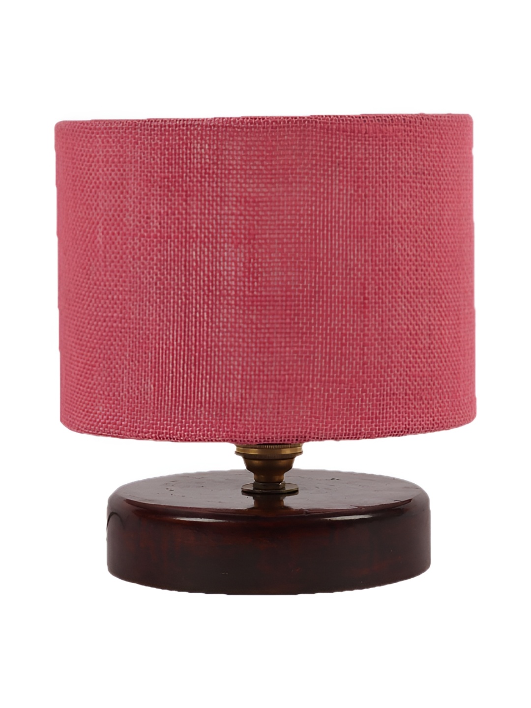 

Aura Pink Wood Traditional Cylindrical Shaped Table Lamp