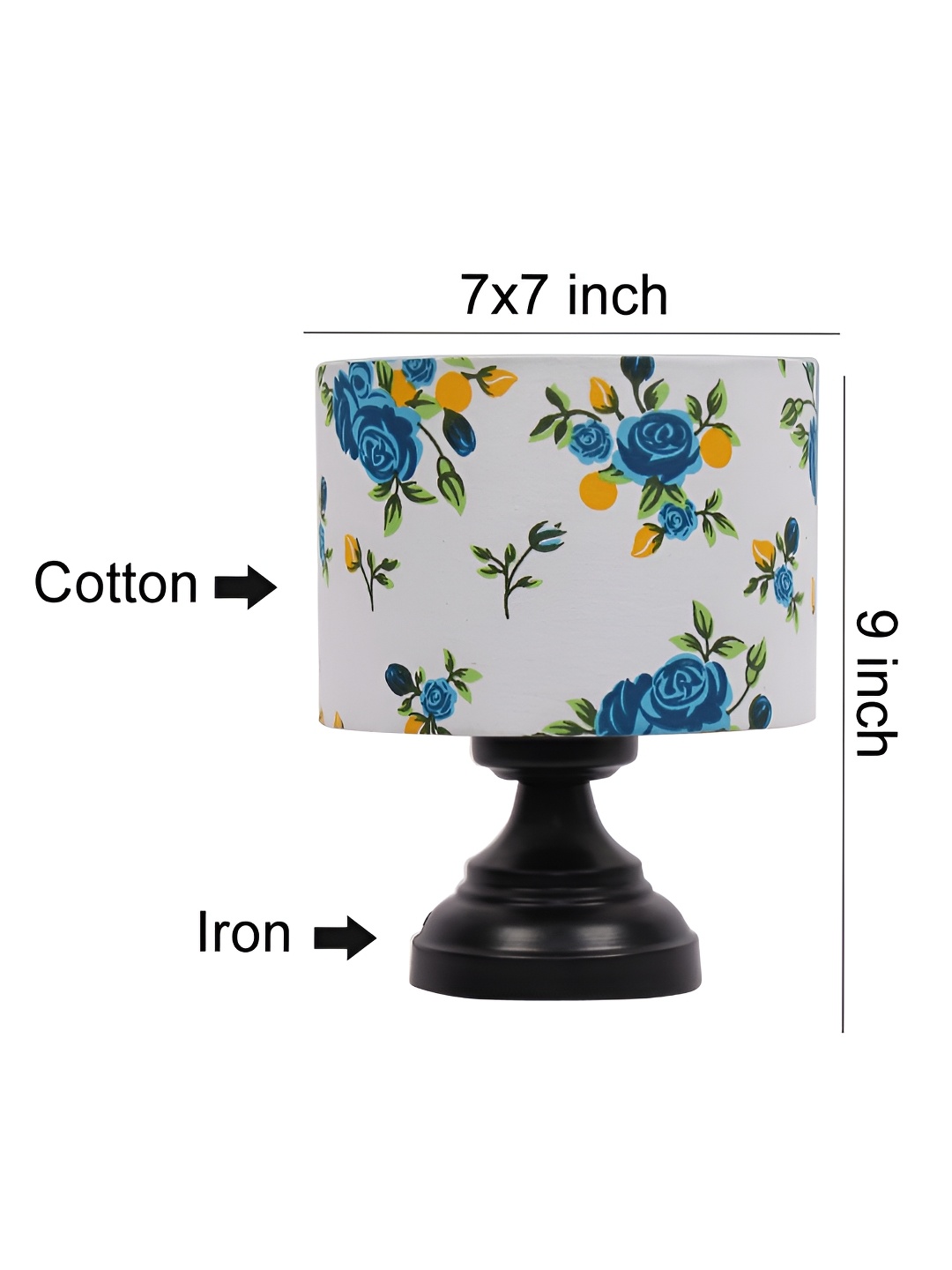 

Aura White Iron Cylindrical Shaped Table Lamp