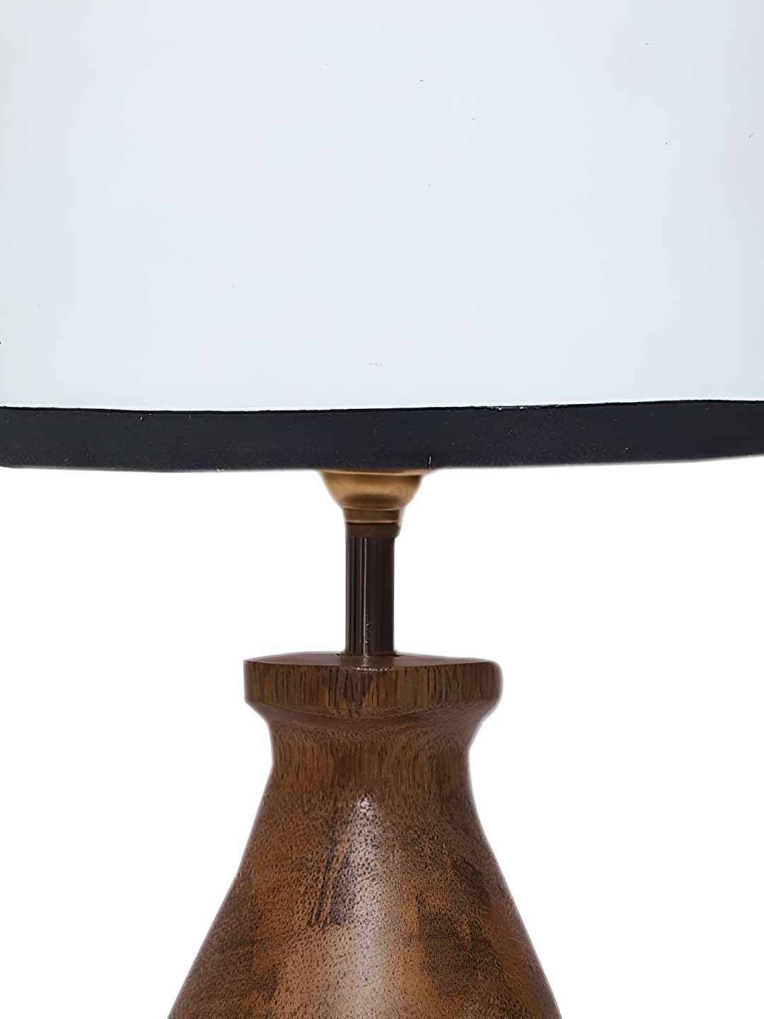 

Aura White & Brown Cylinder Shaped Wooden Table Lamp