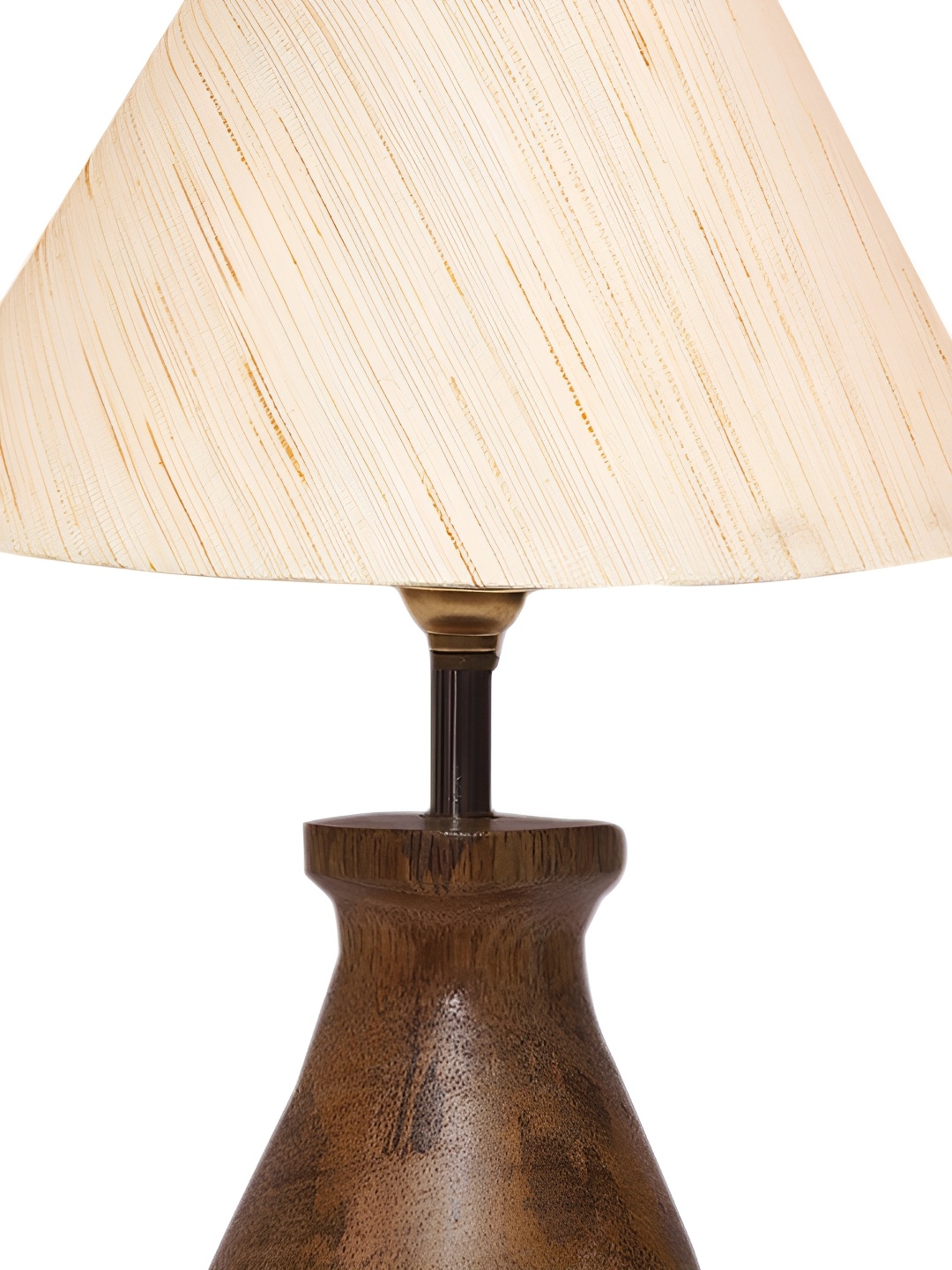 

Aura Off White Wood Traditional Abstract Shaped Table Lamp