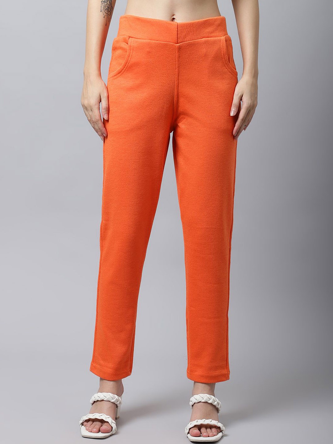 

Valles365 by S.C. Women Regular Fit Woollen Jeggings, Orange