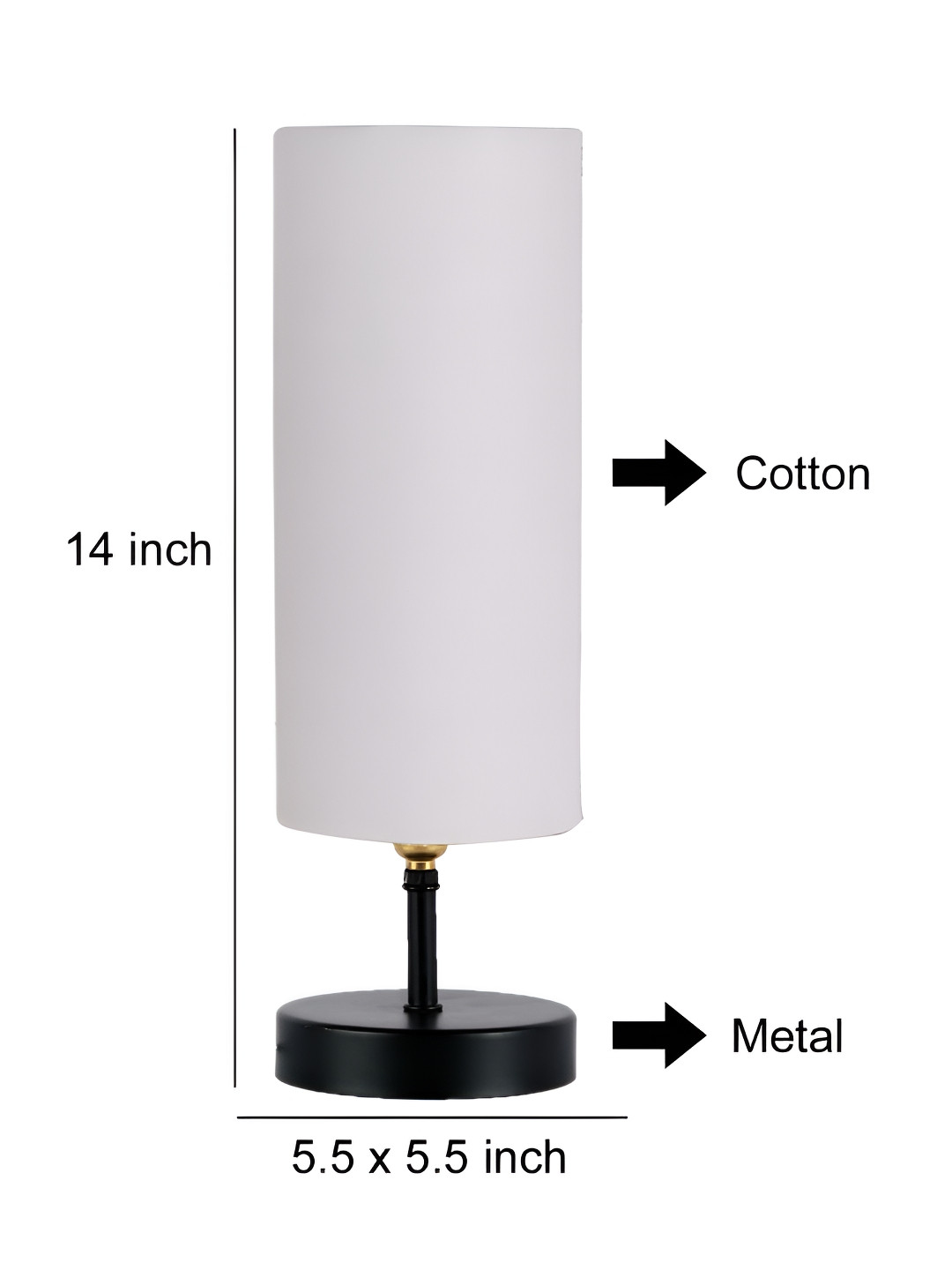 

Aura White Wood Traditional Rectangle Table Lamp
