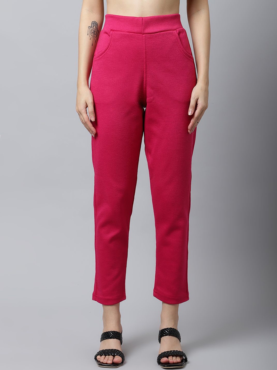 

Valles365 by S.C. Women Solid Plus Woolen Jeggings, Fuchsia
