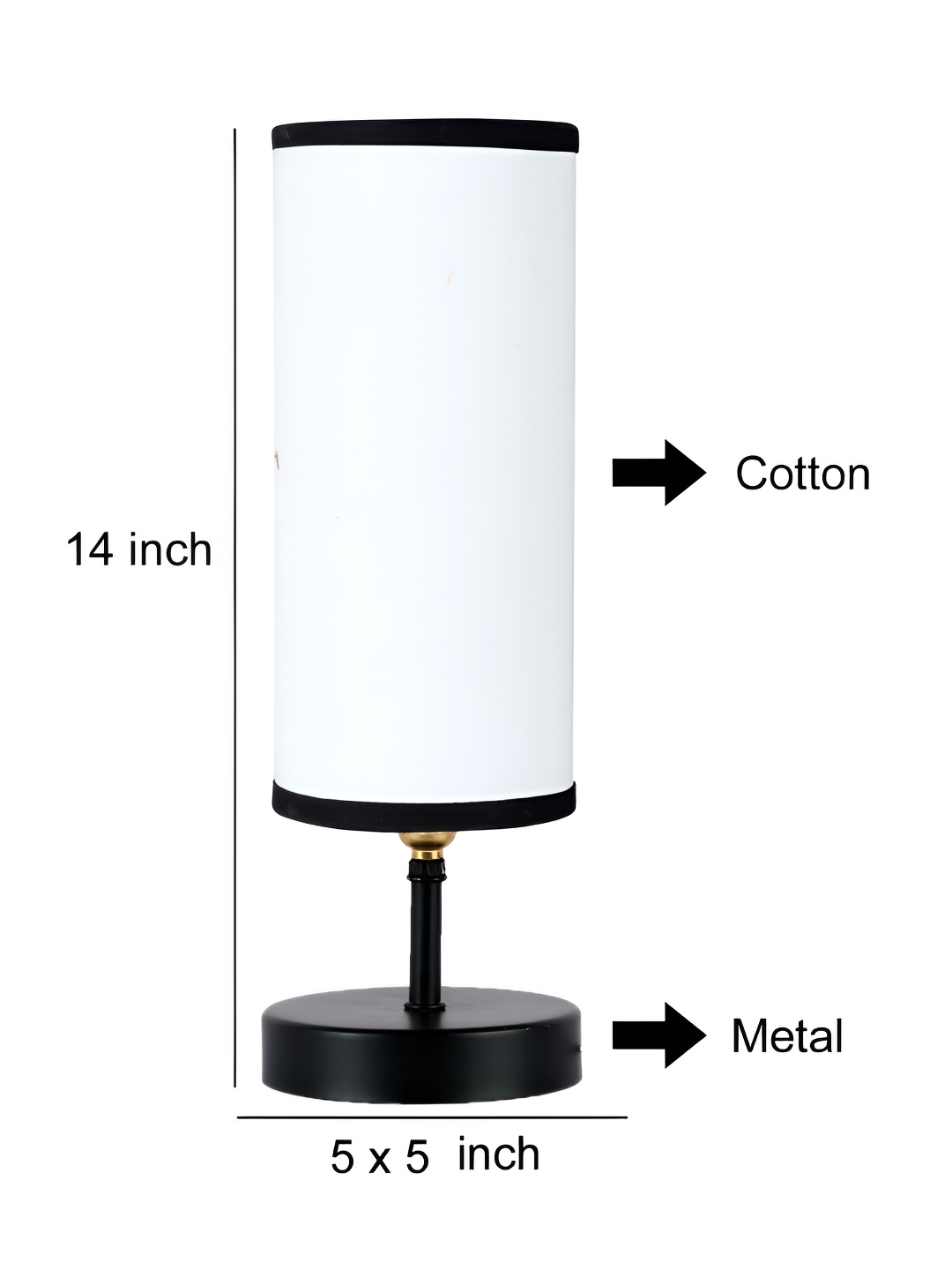 

Aura White Wood Traditional Cylindrical Shaped Table Lamp