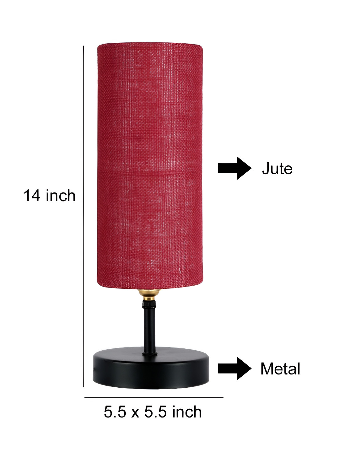 

Aura Maroon Wood Traditional Abstract Shaped Table Lamp
