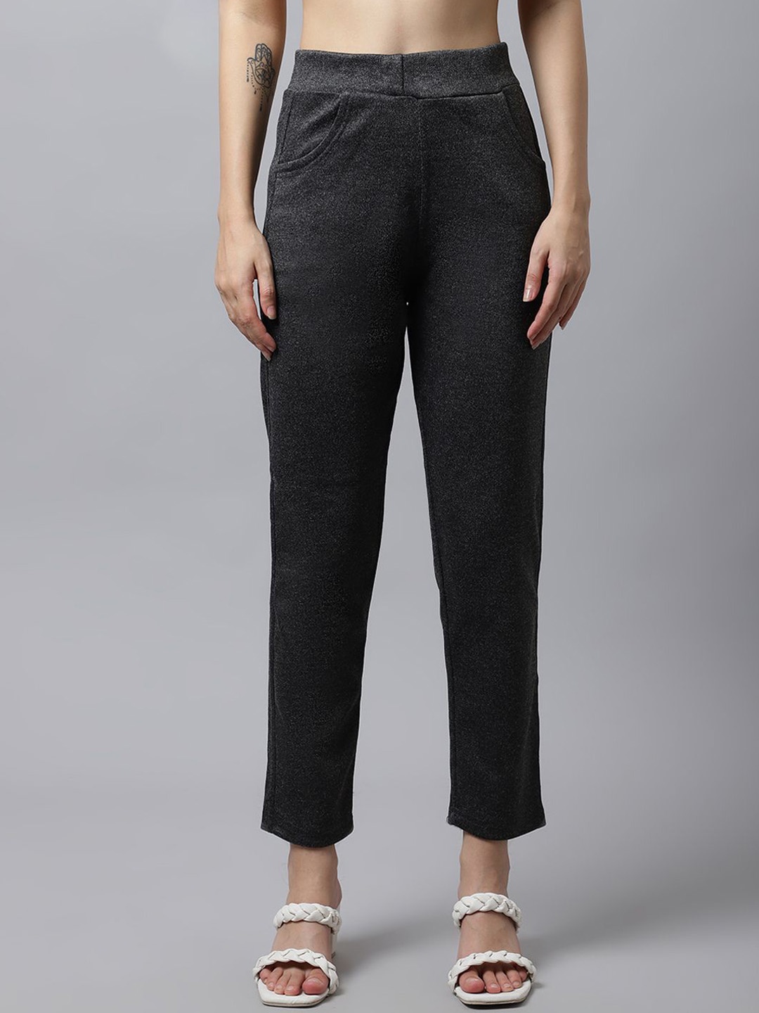 

Valles365 by S.C. Women Regular Fit Woollen Jeggings, Grey