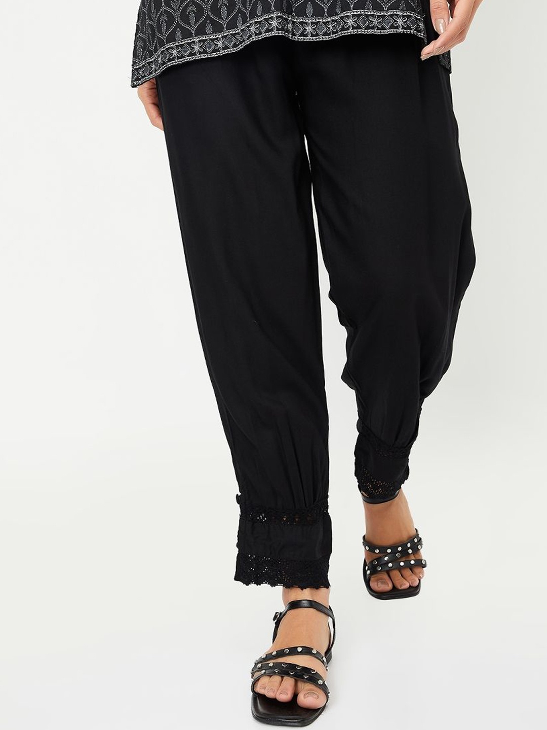 

max Women Slim Fit Salwar, Black