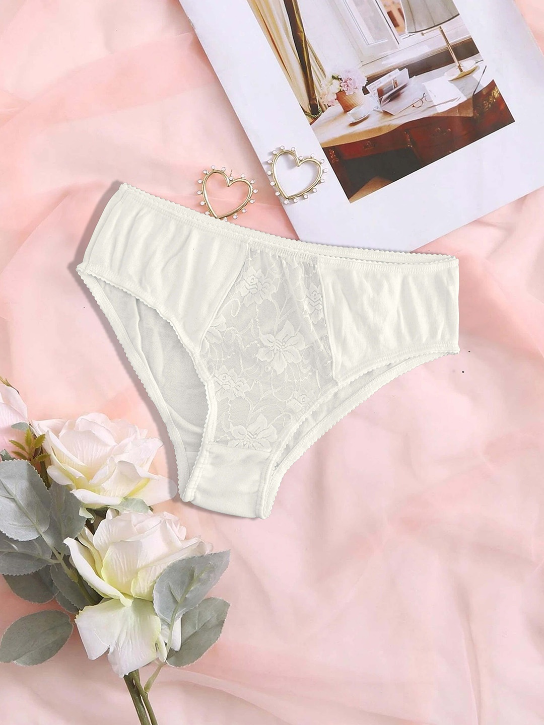 

SHREE GANESH FASHION Women High-Rise Hipster Brief's, White