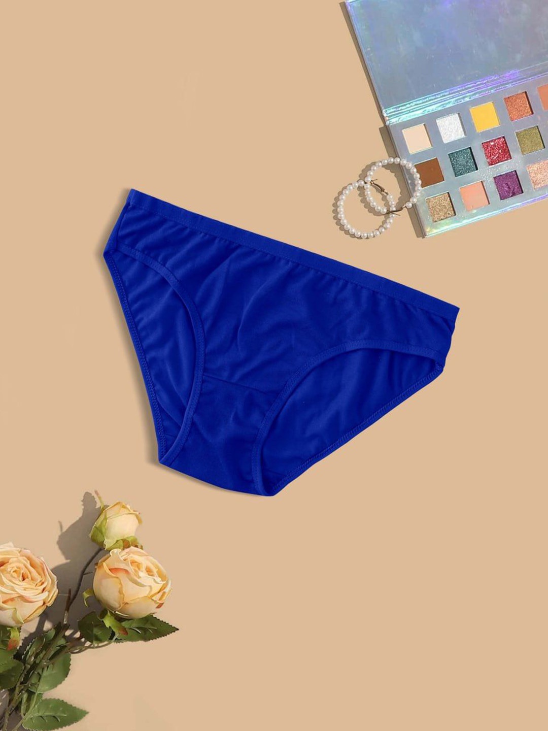 

SHREE GANESH FASHION Pack Of 3 Cotton High-Rise Hipster Briefs UG-1003-BL-MR-RD-03 S, Blue