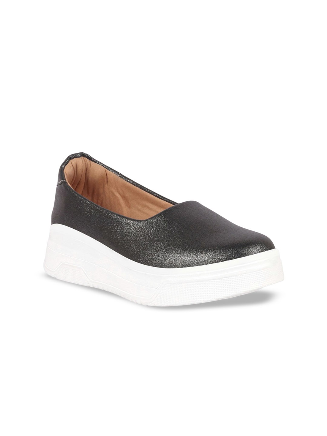

FAUSTO Women Printed PU Slip-On Sneakers, Grey