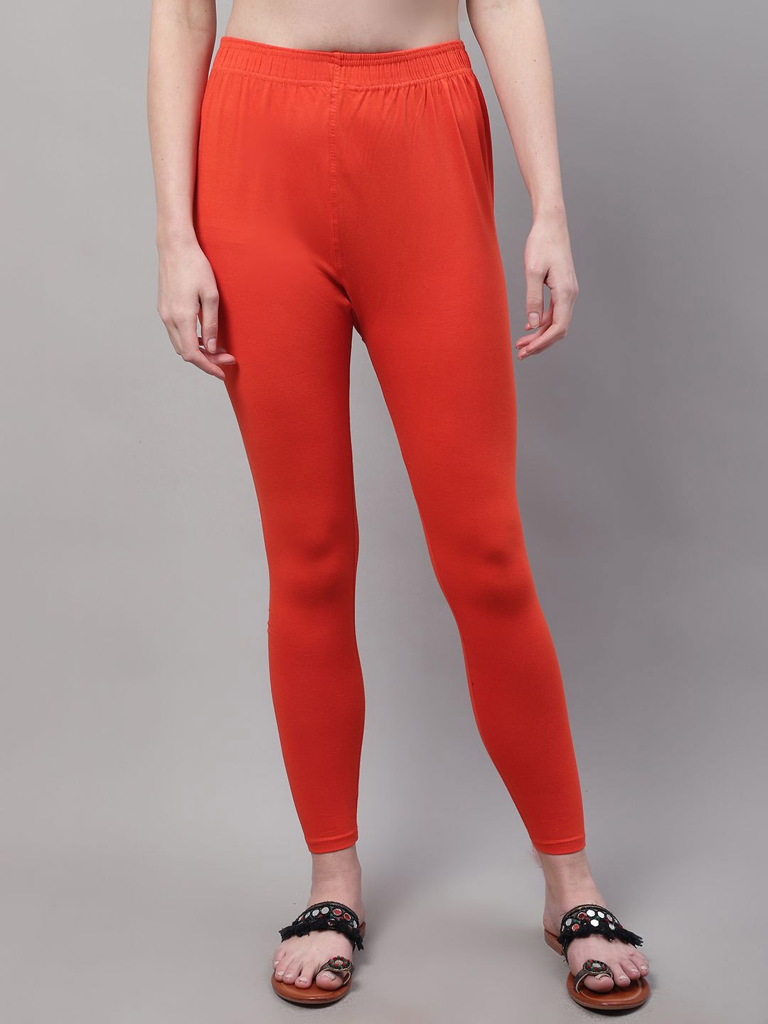 

Valles365 by S.C. Women Ankle-Length Leggings, Orange