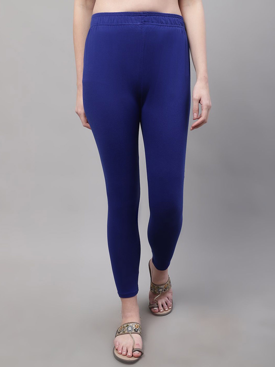 

Valles365 by S.C. Women Cotton Lycra Plus Leggings, Blue