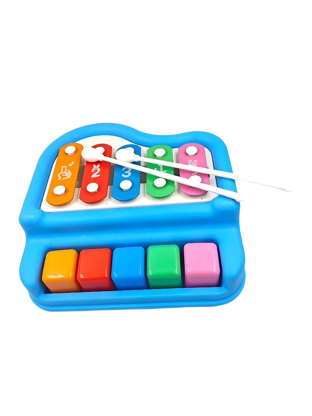

AKTOON TOYS Kids Textured Xylophone Musical Toys, Blue