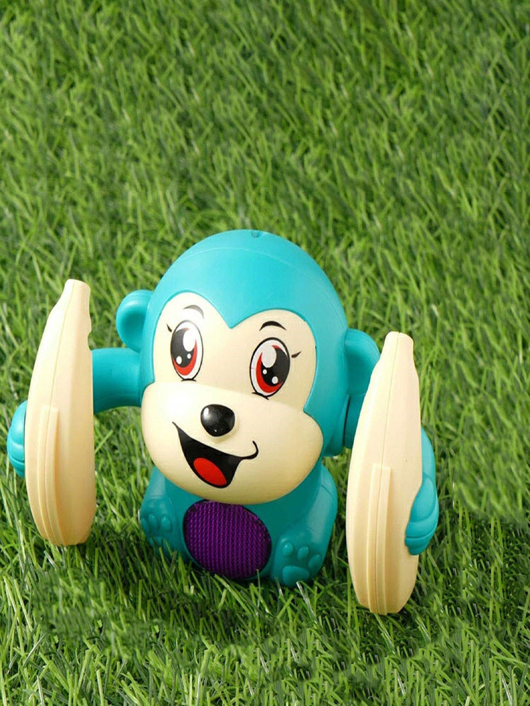 

AKTOON TOYS Kids Tumbling Monkey Musical Toys, Blue