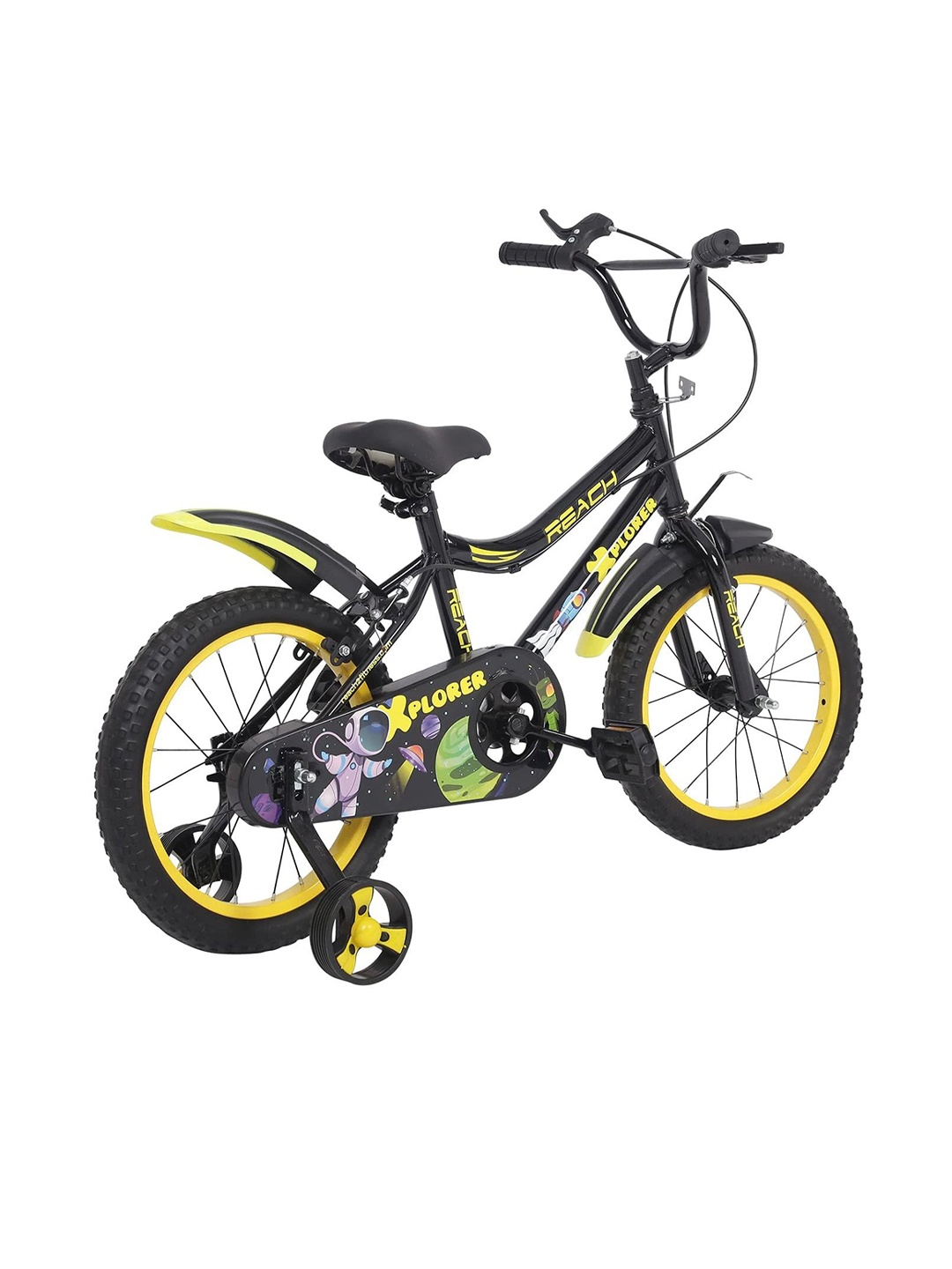 

Reach Kids Xplorer 16T Bicycle With Training Wheels, Black