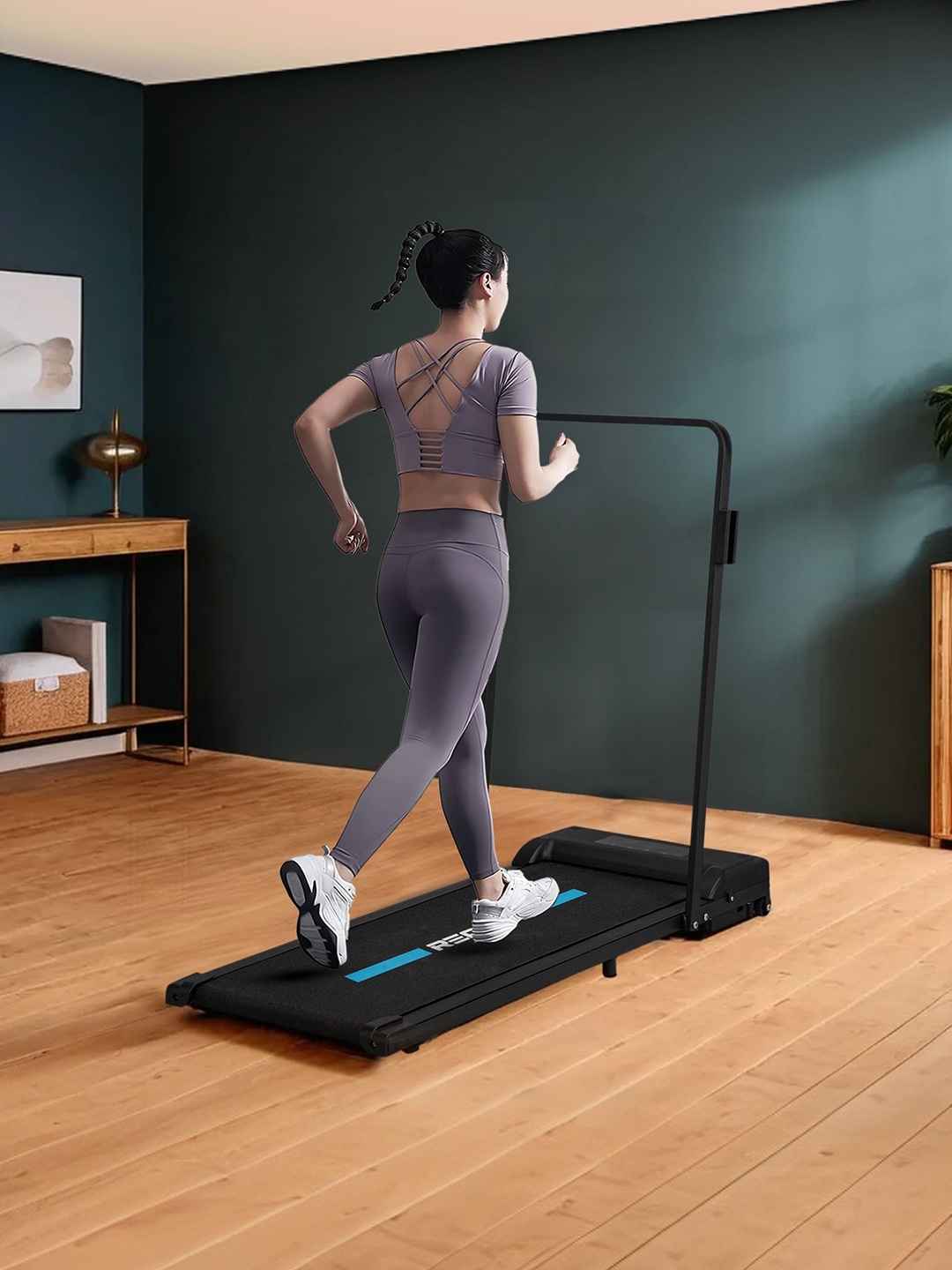 

Reach Walkez Walking Pad 2hp Peak DC Motorized Treadmill, Black