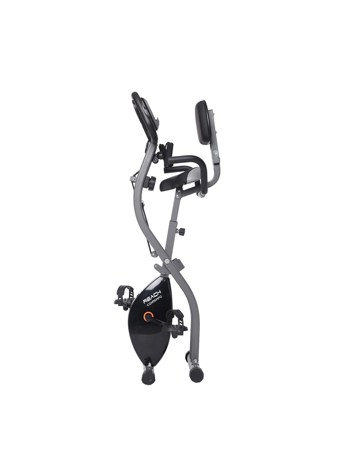 

Reach Contempo Foldable Exercise Cycle With Back & Hand Support, Grey
