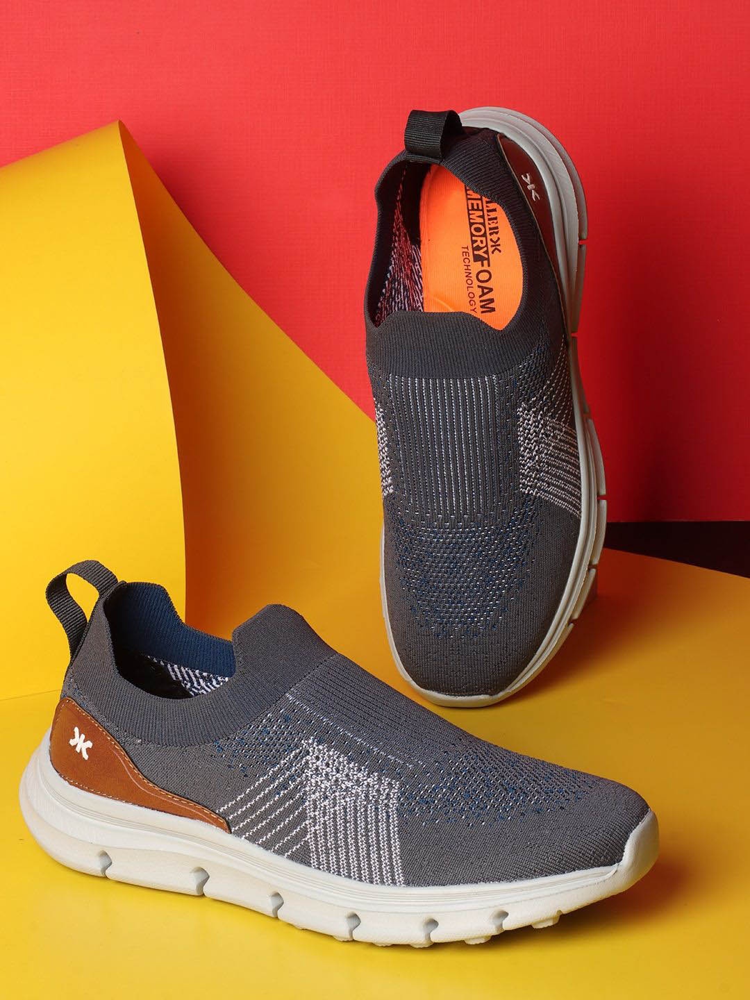 

Killer Men Woven Design Sneakers, Grey