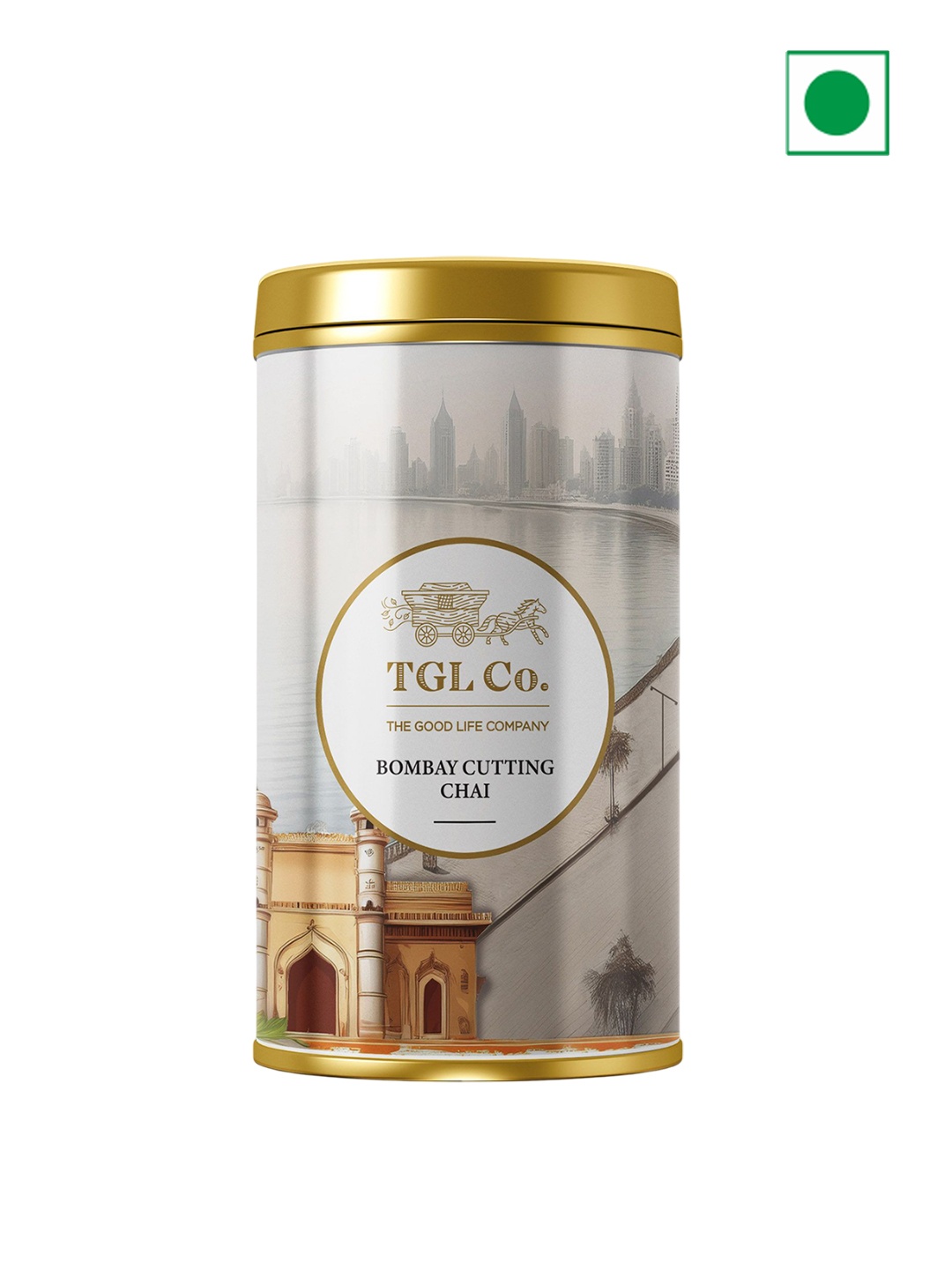 

TGL Co. Bombay Cutting Tea Tin Can - 50 g, White
