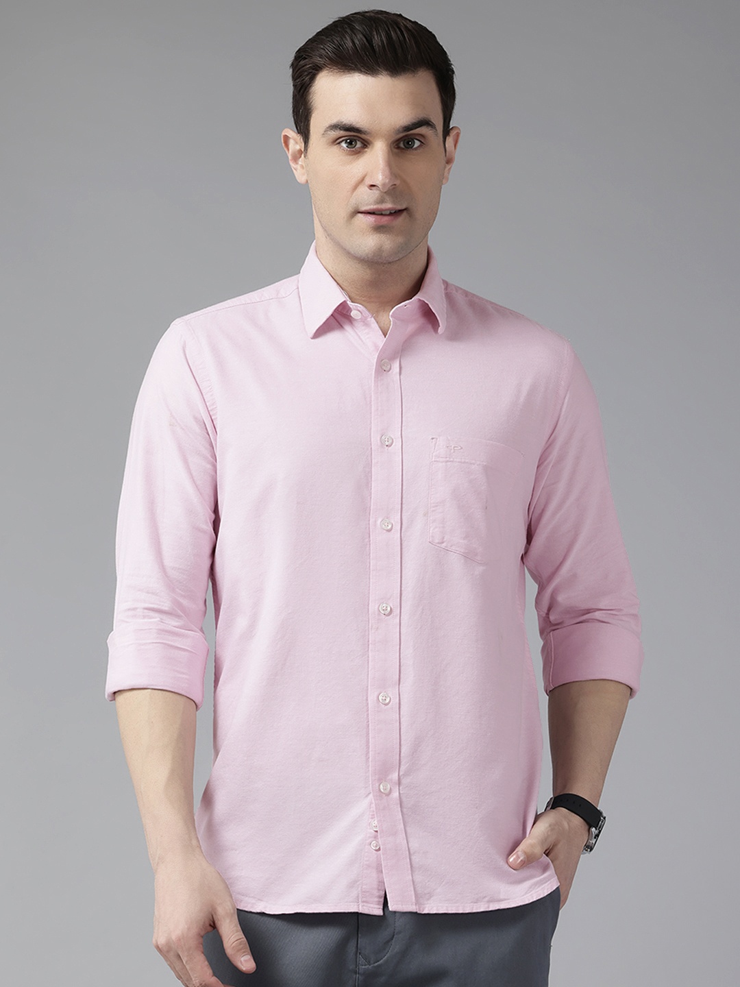 

ColorPlus Pure Cotton Casual Shirt, Pink