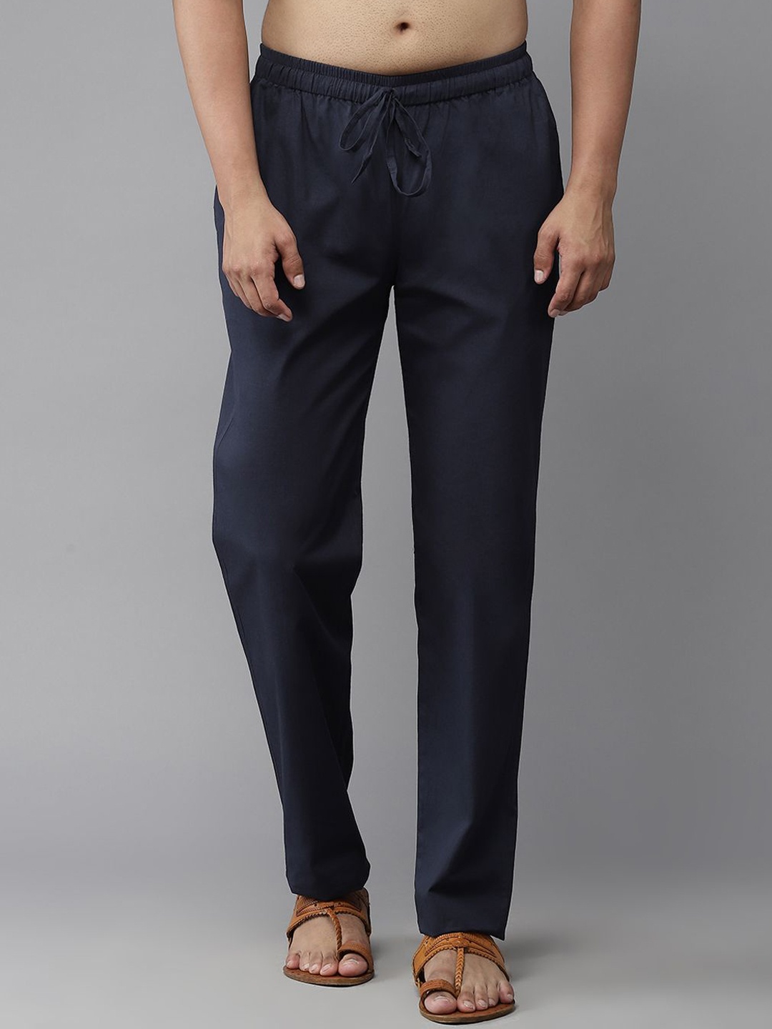 

MULTI SHADES Pure Cotton Pyjamas, Navy blue