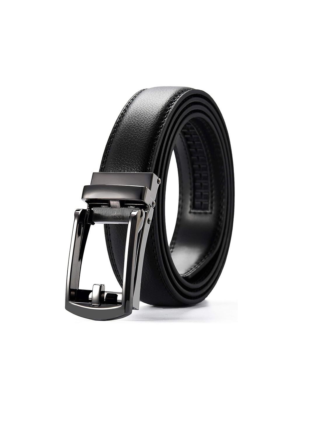 

CONTACTS Men Leather Belt, Black