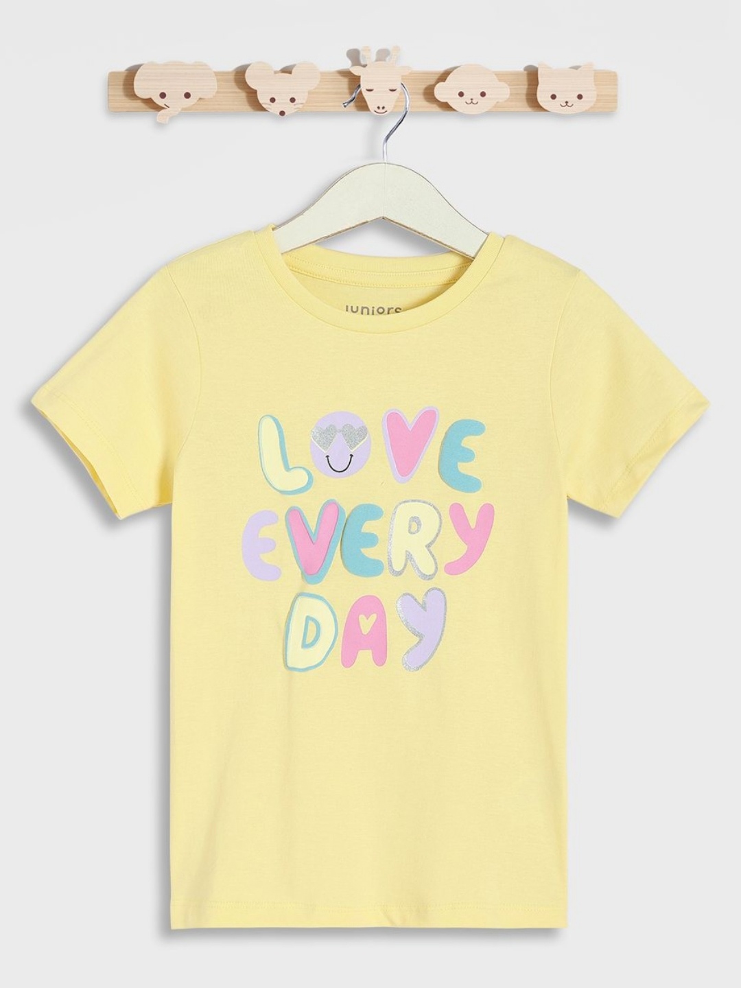 

Juniors by Babyshop Girls Typography Printed Round Neck Cotton T-shirt, Yellow