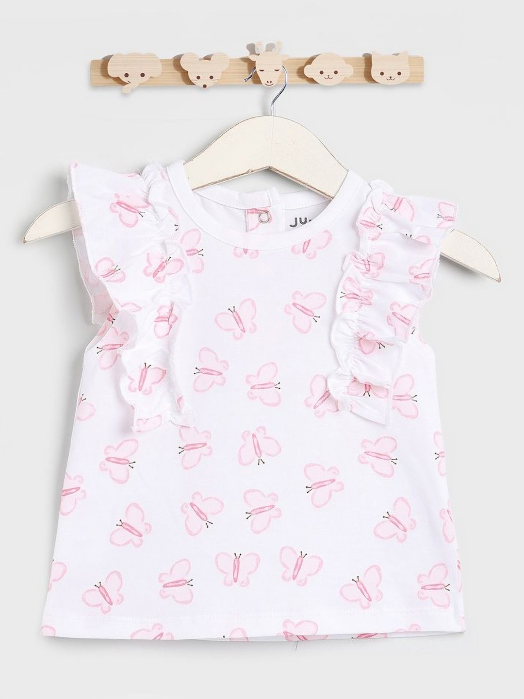 

Juniors by Babyshop Girls Conversational Printed Cotton T-shirt, White