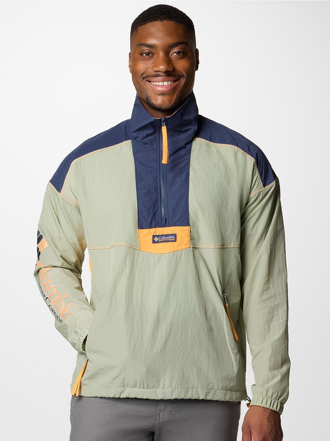 

Columbia Omni-Shield Riptide II Retro Anorak Wind & Water Resistant Jacket, Green