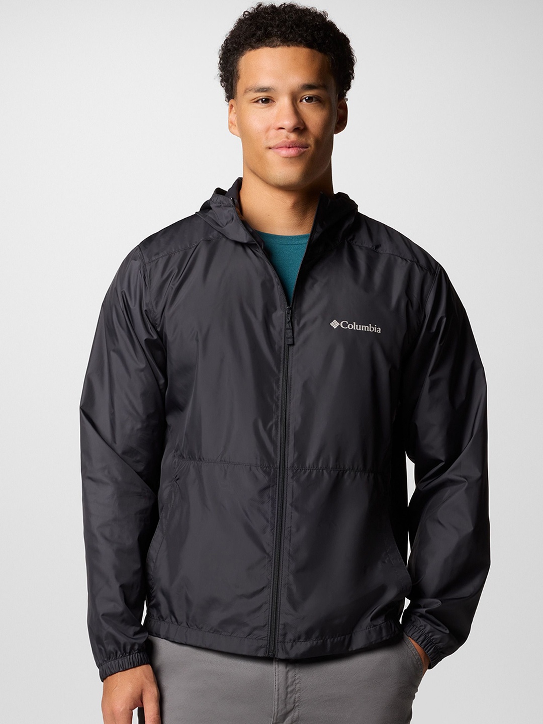 

Columbia Men Omni-Shield Flashback II Wind & Water Resistant Hooded Jacket, Black